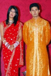 Aishwarya Sakhuja and Ravi Dubey at the Launch Party of Saas Bina Sasural held at J.W.Marriott Juhu Santacruz on 14.Oct.2010