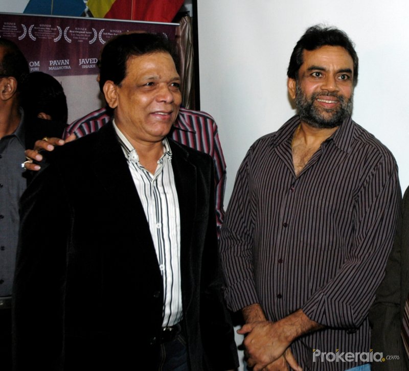 Govind Namdeo and Paresh Rawal at Music Launch of film "Road To Sangam" at Ramee Guest Line, Juhu, Andheri on 15th Jan 2010