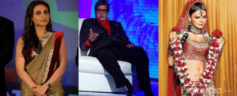 Rani Mukherjee, Amitabh Bachchan and Rakhi Sawant