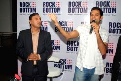 Bollywood actor Abhay Deol at the Rock Bottom relaunch press meet, Juhu.
