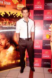 Bollywood actor Hrithik Roshan ties up with MCDonalds at Bandra in Mumbai.