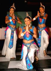 Dance Performance by SriLanka's “Budawatta Dance Troupe" at the luncheon programme "MEET SRI LANKA" campaign ,in New Delhi on Friday.