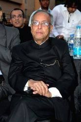 Finance Minister Pranab Mukherjee at Bloomberg UTV Awards at Taj Lands End.