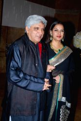 Javed Aktar and Shabana Azmi at the Shilpa Shetty's wedding reception.