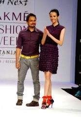 Model walks on the ramp for Gen Next Show at Lakme Fashion Week 2010.