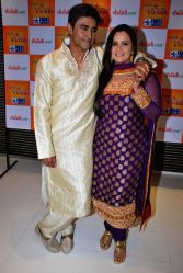 Monish Behl with his wife at Star Vivaah and Shaadi.com launch Vadhu Var Parichay Sammelan at Blue Sea in Mumbai.