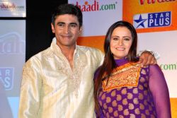 Monish Behl with his wife at Star Vivaah and Shaadi.com launch Vadhu Var Parichay Sammelan at Blue Sea in Mumbai.