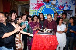 Niki Aneja and Deepshikha at Ajay Sinha's birthday bash at Future Studio, in Mumbai.