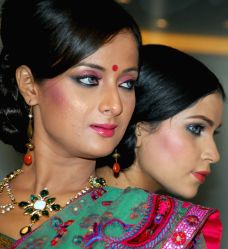 Renowaned fashion designer Jaya Rathore present a preview of her Bridal Collection before she participates in the Wills Lifestyle India Fashion Week, Spring-Summer 2010 in Delhi and in Kolkata on 20th oct 09.