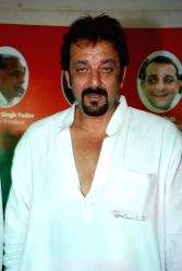 Samajwadi Party leader Amar Singh with Bollywood star Sanjay Dutt.