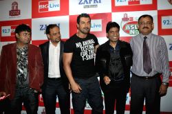 Vijay Ishwarlal Pawar (VIP), Raju Srivastav and John at Big FM's Green Humour mimicry launch.