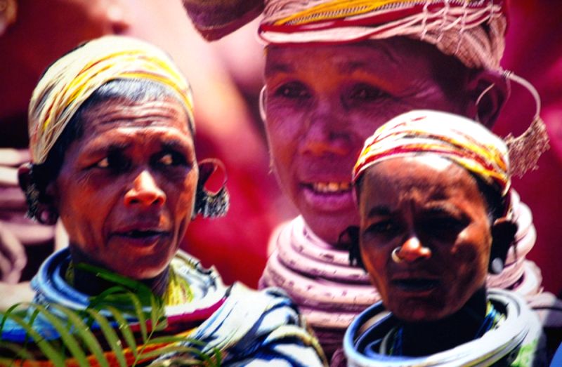 A Poster of Bonda tribe at the Orissa Tourist stall at the inauguration ceremony of 'TOURIST SPOT' the travel and tourism fair in Kolkata on Friday 26th June 09. (IANS Photo)