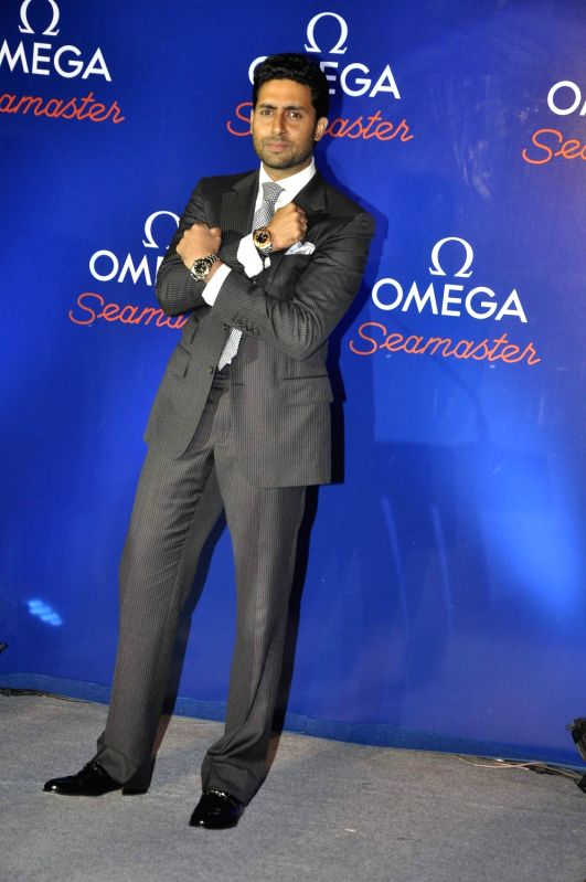 Abhishek Bachchan at Omega watch launch, JW Marriott, Mumbai.