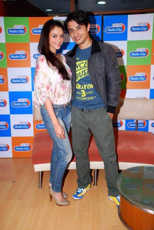Ali Zafar at the music launch of his upcoming movie "London Paris Newyork" at Radio City.