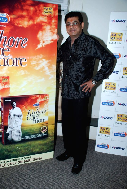Amit Kumar at the launch of Kishore Once More album launch at Saregama HMV office.