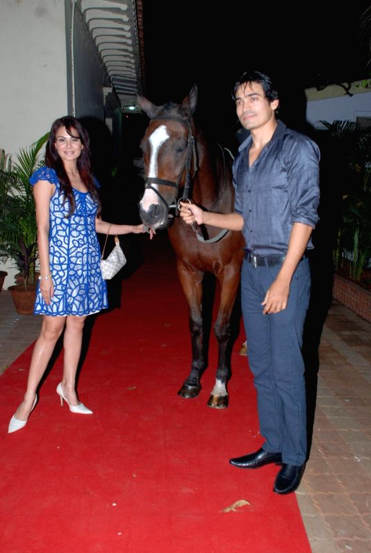 Anchal Kumar and Shawar Ali at the opneing bash of new season of RWITC at Mahalaxmi Race Course.