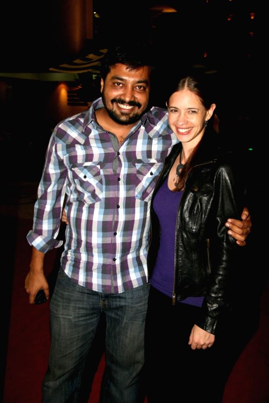 Anurag Kahyap and Kalki on Mami festival bash at Sun N Sand in Mumbai.