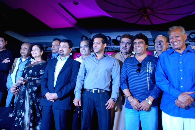 Aruna Irani, Salman Khan and Mithun Chakraborty bond at Cintaa Superstars Ka Jalwa launch, JW Marriott in Mumbai on Monday afternoon.