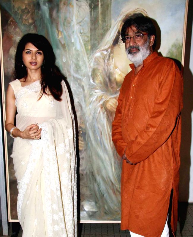 Bhagyashree at Beauty in Contrast Exhibition.