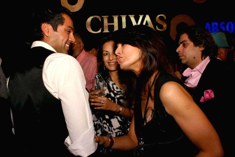 Bollywood actor Abhay Deol and designer Ritu Beri at the Wills Lifestyle India Fashin Week in New Delhi on Sat 24 Oct 09.