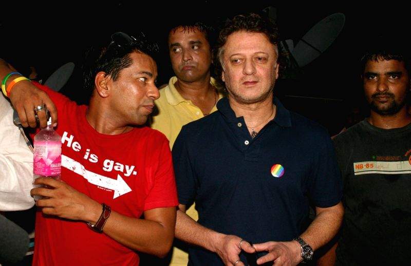 Designer Rohit Bal at The March by Gays and Lesbians in New Delhi on Sunday 28 June 2009.