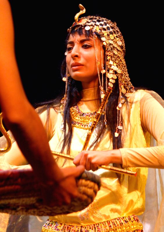 Egyptians Deaf Dance Company artiest performing during Egyptian cultural week in New Delhi on Monday 30 Jan 2012.