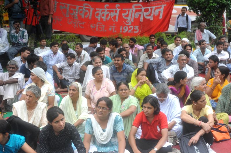 arrested family 30 members activists members of and arrested Maruti Family workers