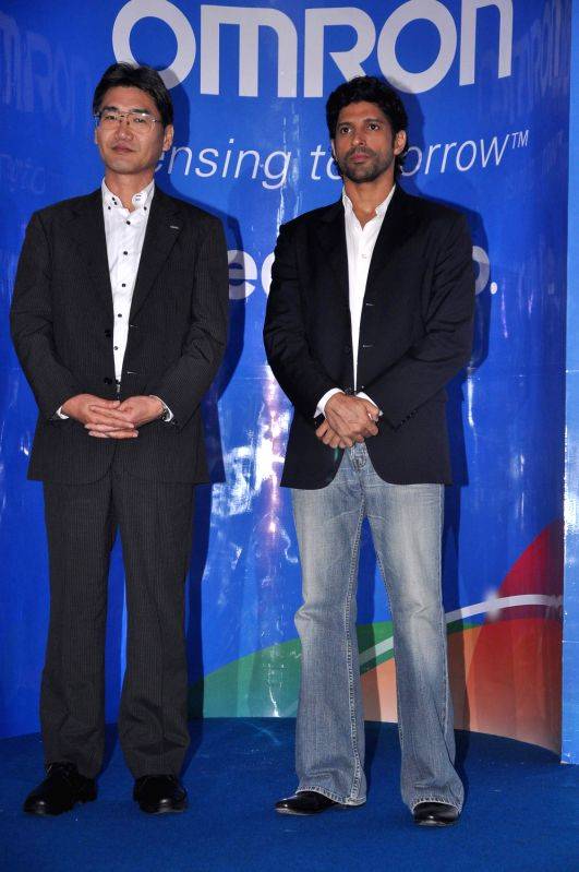 Farhan Akhatar at Omron press meet, Four Seasons.