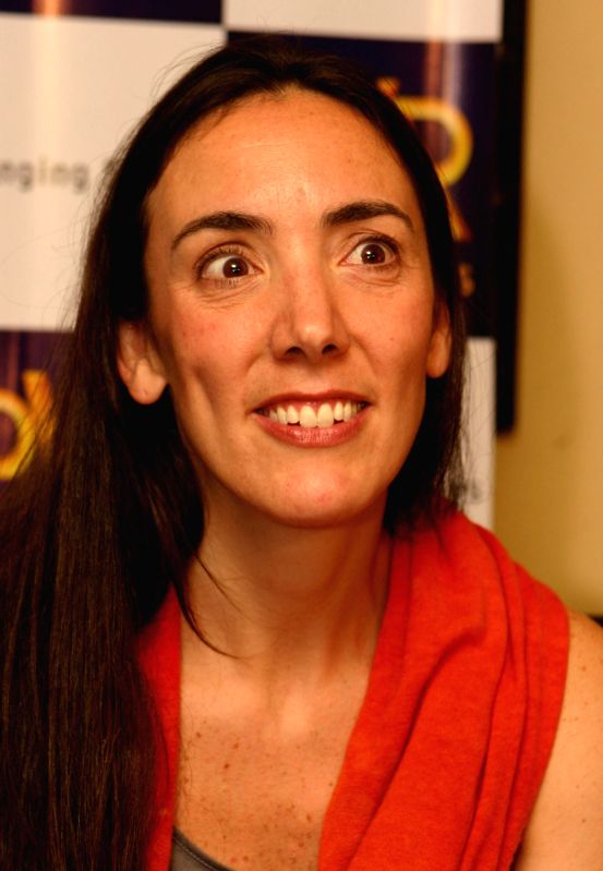 Filmmaker Megan Mylan at the Premier Remier of the film ''Smile Pinki'' at PVR Plaza, in New Delhi on Thrusday 08th Oct 09. [Photo: IANS]