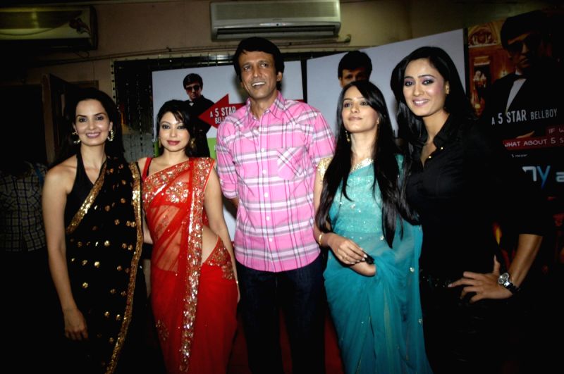 Glam Benny Babloo on location with Ruksar, Anita Hassanandani and Shweta Tiwari at Goregaon.