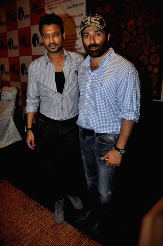 Irfan Khan and Sunny Deol at Right Ya Wrong success bash at Novotel.