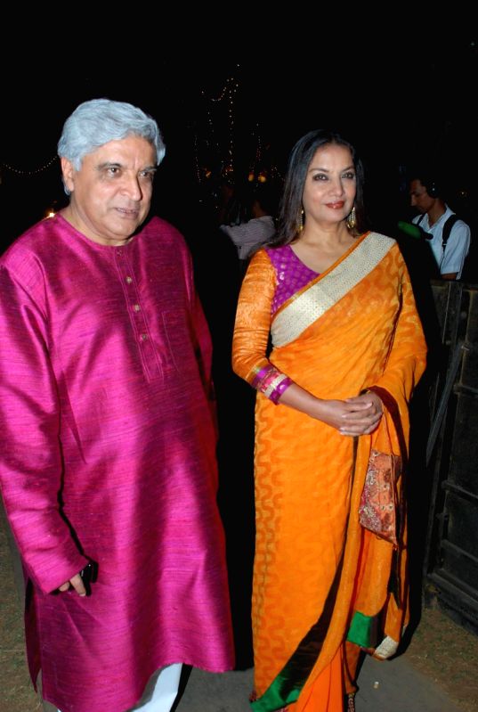 Javed Akhtar and Shabana Azmi at GR 8 Women Awards in ITC Grand Maratha.