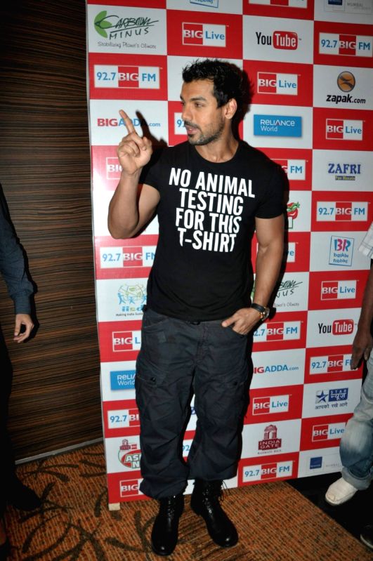John at Big FM's Green Humour mimicry launch.
