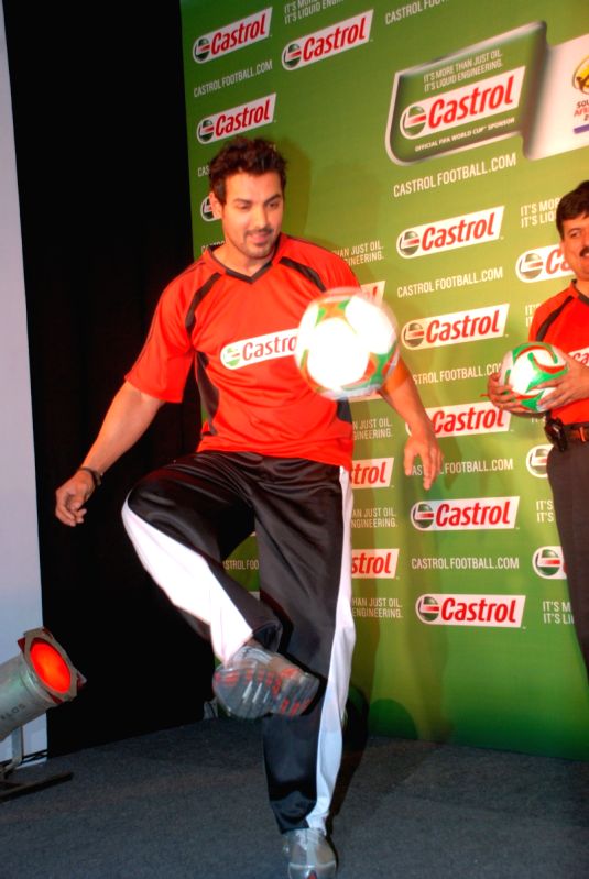 John at Castrol football event at Bandra, Mumbai.