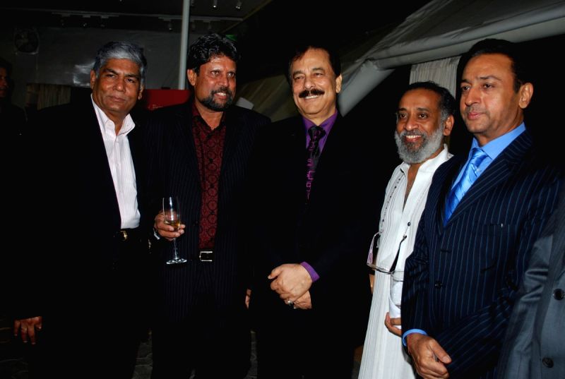 Kapil Dev, Subroto Roy and Gulshan Grover Lalit Intercontinental Anniversary.