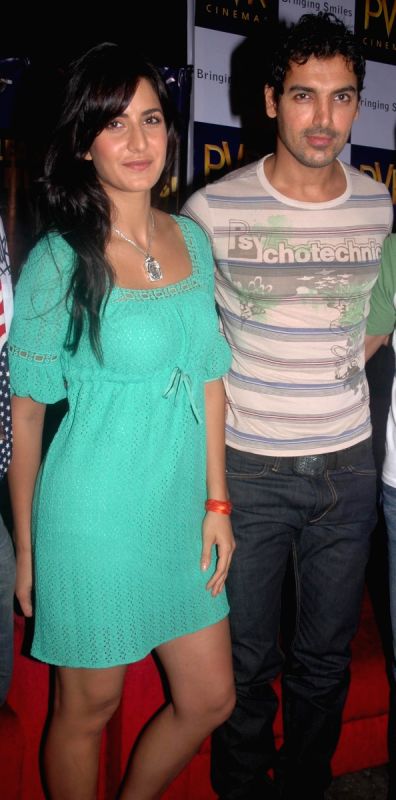 Katrina Kaif and John Abraham at Mumbai's Phoenix Mills to promote their film "New York".