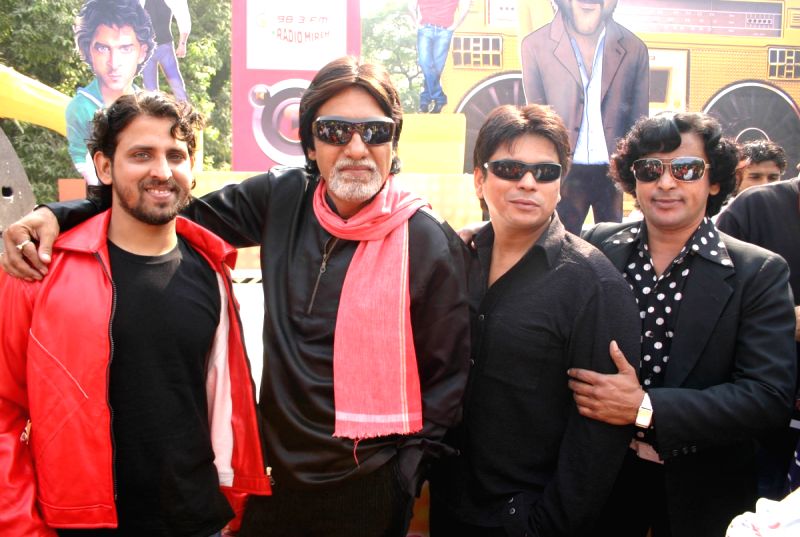 Look-Like bollywood actors at the Airtel Delhi Half Marathon, in New Delhi on Sunday.