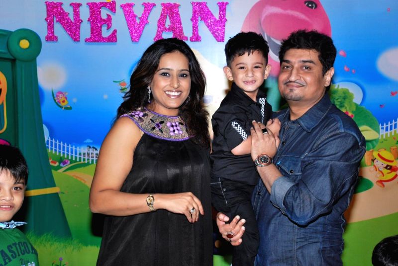 Neeraj Shridhar's son Neevan's birthday bash at Lokhandwala, in Mumbai.