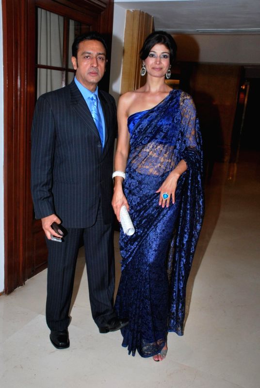 Pooja Batra and Gulshan Grover at Honor the killing film party.
