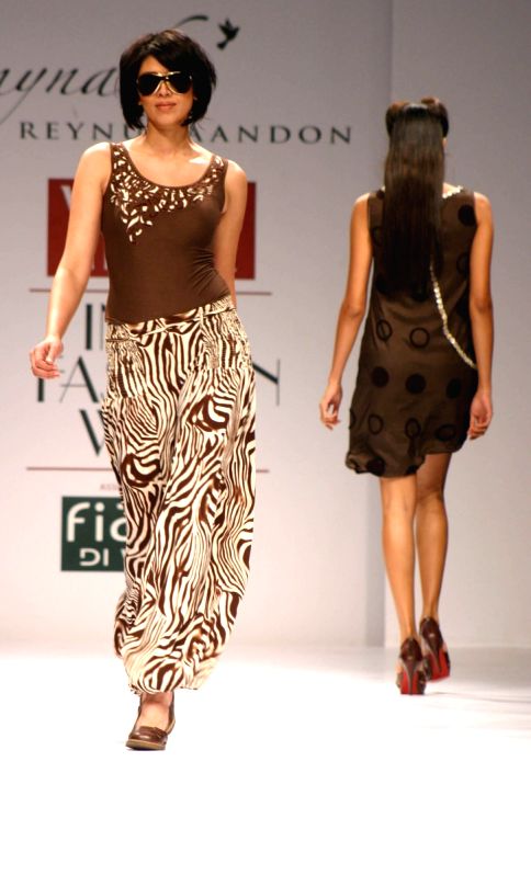 Reynu Tondon's show at the Wills Lifestyle India Fashion Week.