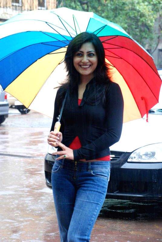 Rimmi Sen at Sankat City press meet at Andheri, in Mumbai.