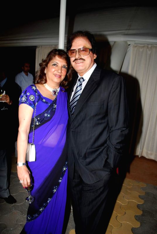 Sanjay Khan with wife at Lalit Intercontinental Anniversary.