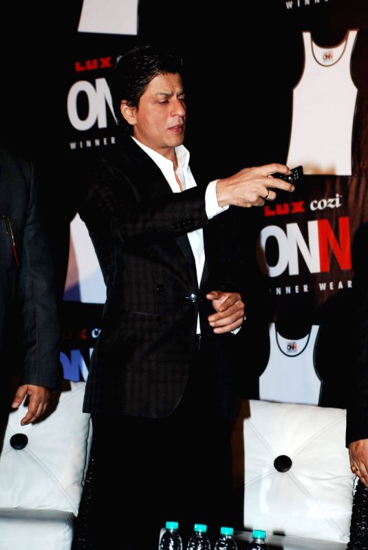 Shah Rukh Khan announced ambassador of Lux innerwear at Sahara Star.