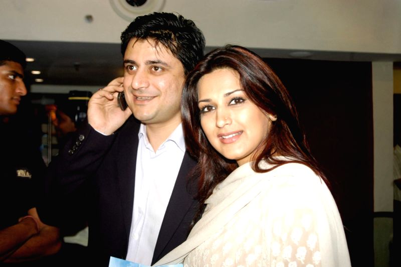 Sonali Bendra at the premiere of film "Ekaant" at Juhu, Mumbai.