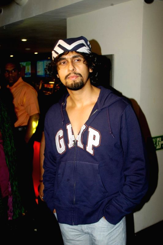 Sonu Nigam at the premiere of film "Ekaant" at Juhu, Mumbai.