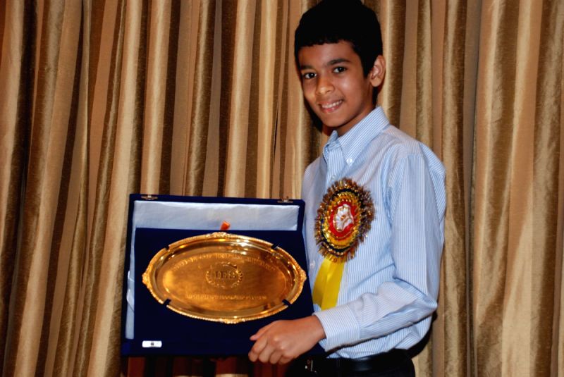 Tanmay of Slumdog fame awarded Pride of India Awards by former Deputy PM of Thailand.