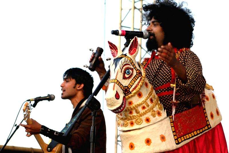 The band Swarathma during the ''Rock 'N India 2010'' music festival in New Delhi on Saturday.