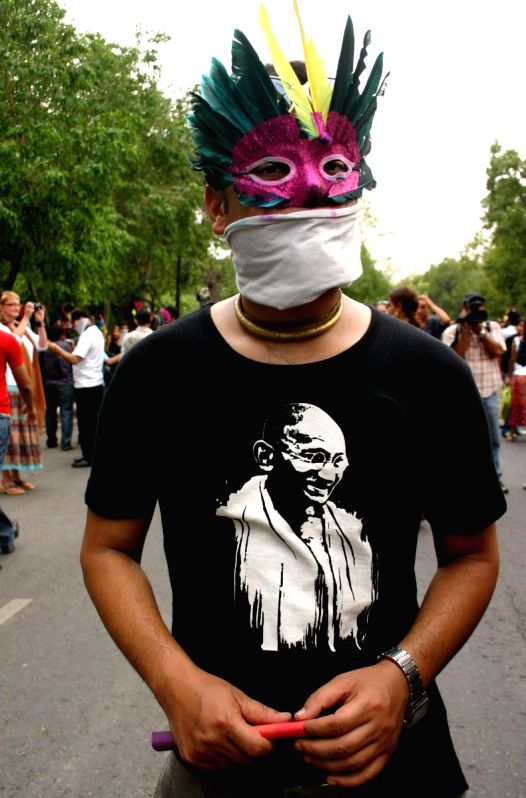 The March by Gays and Lesbians in New Delhi on Sunday 28 June 2009.