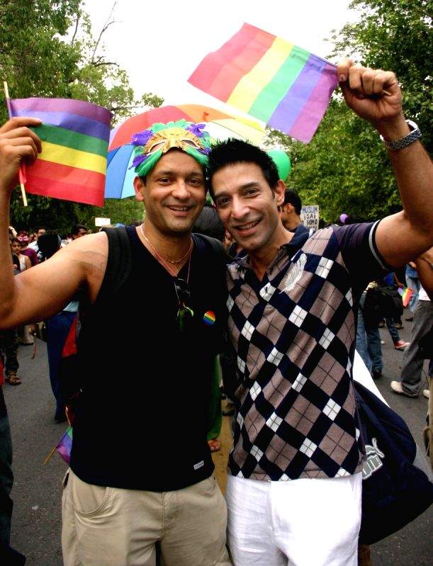 The March by Gays and Lesbians in New Delhi on Sunday 28 June 2009.