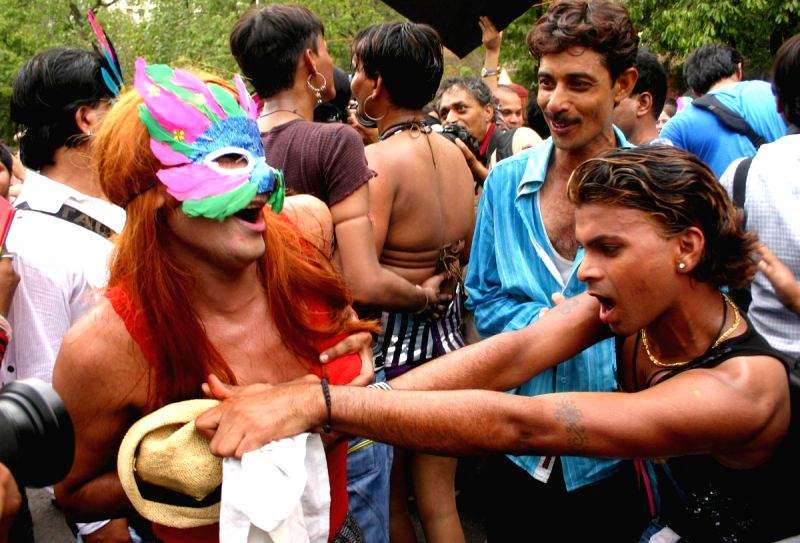 The March by Gays and Lesbians in New Delhi on Sunday 28 June 2009.